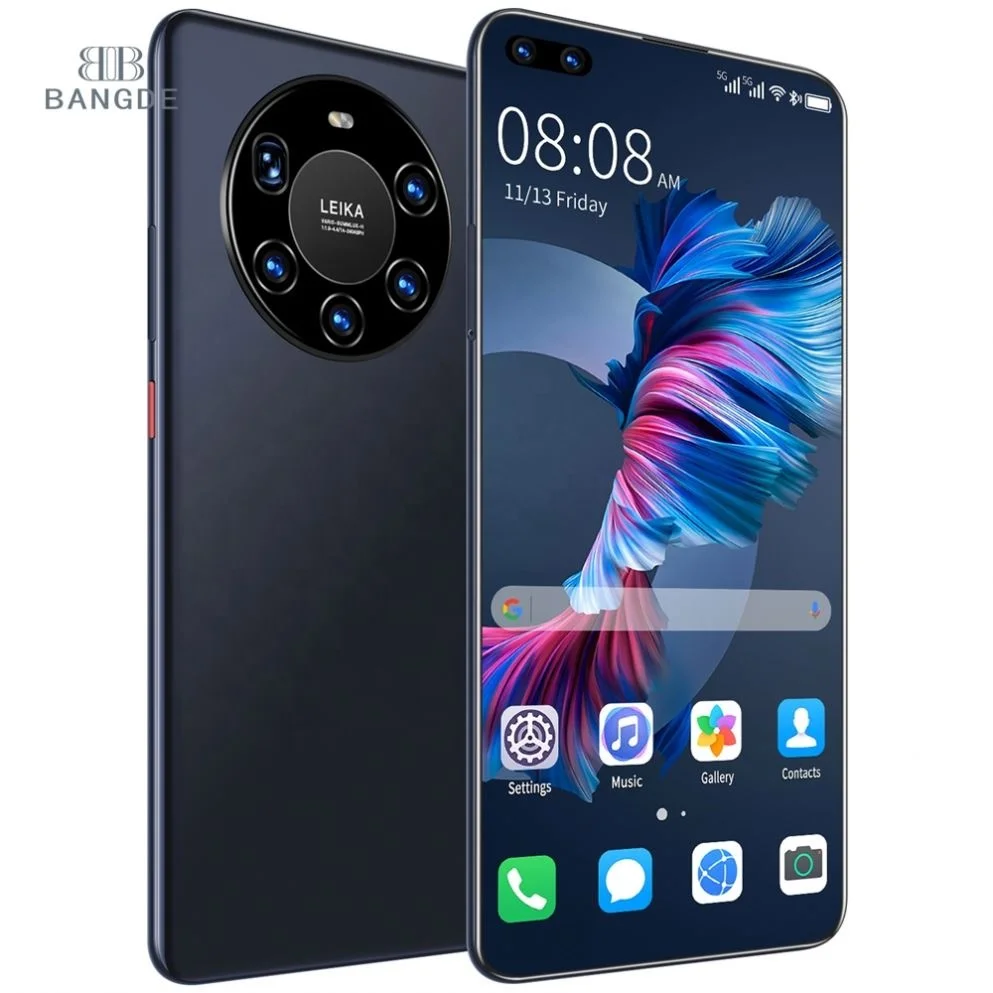 

7.3 Inch Full Screen Mate40 Pro+ Smartphone Android 10.0 12G+512G Face Unlock Mobile Phone