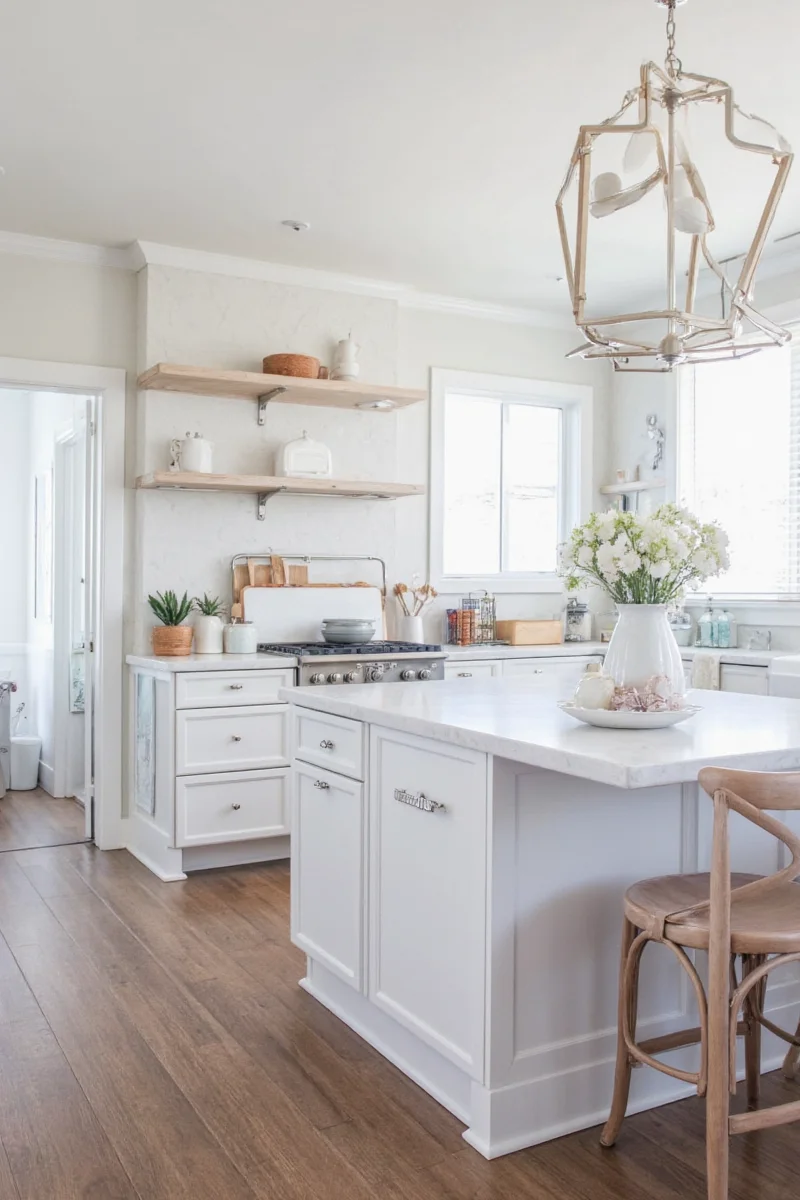 Lower cabinets with snack bins for kids