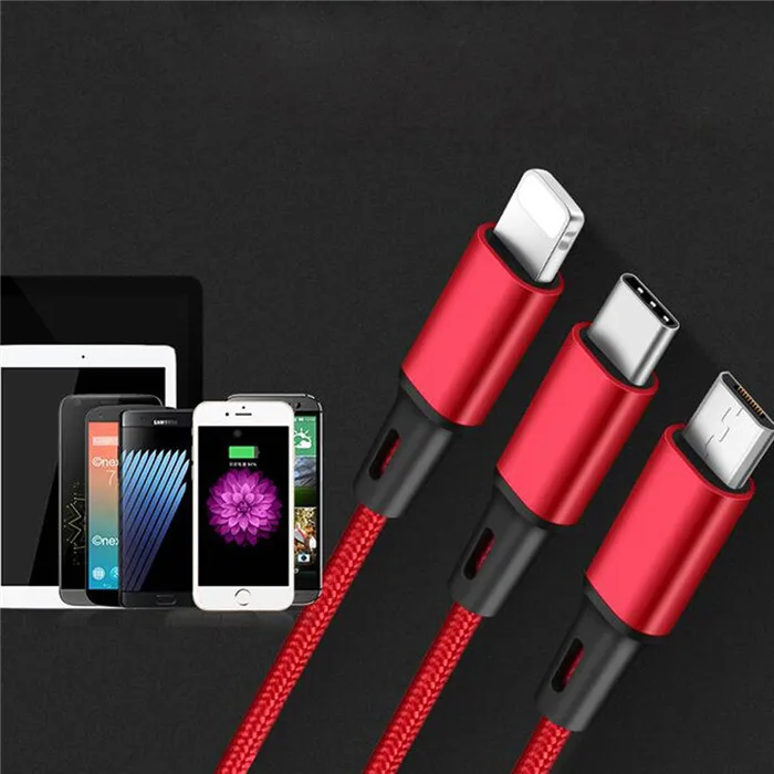 Durable nylon quick charge usb c micro cable for samsung and iphone - ANKUX.COM