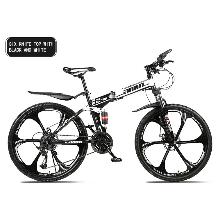 

2021 china the latest 26-inch 24-inch 21 24 27 30 speed foldable mountain bike with cute basket for adult women, Multicolor