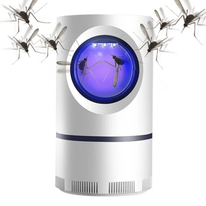 

2021 High-Tech New Ways Nontoxic Anti Mosquito USB Electric LED Mosquito Killer Lamp, Black/white