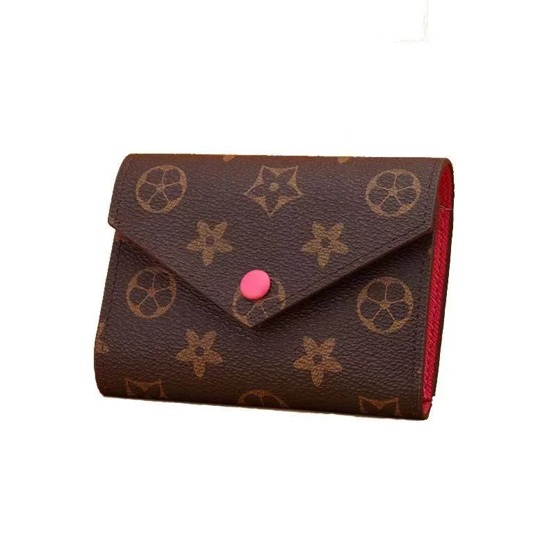 

2021 new women short hand pocket wallet three discount cattle pickup bag presbyopia bean money clip, Customizable