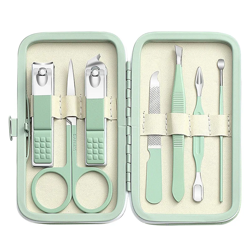 Travel Manicure Set 7 in 1 Manicure Pedicure Kit for Women Stainless Steel Complete Professional Nail Set