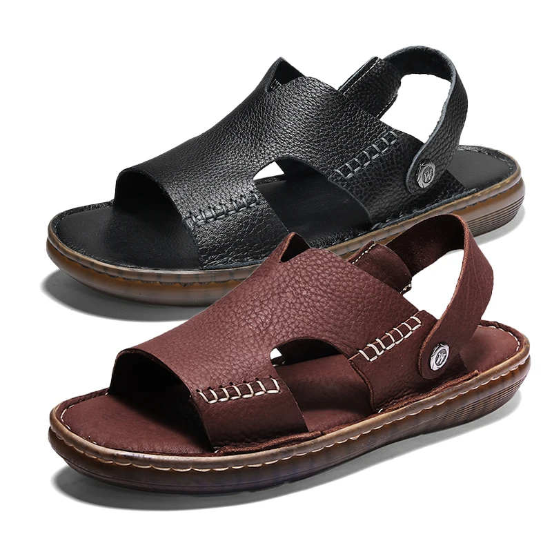 Mens Leather Slippers Arab Wom