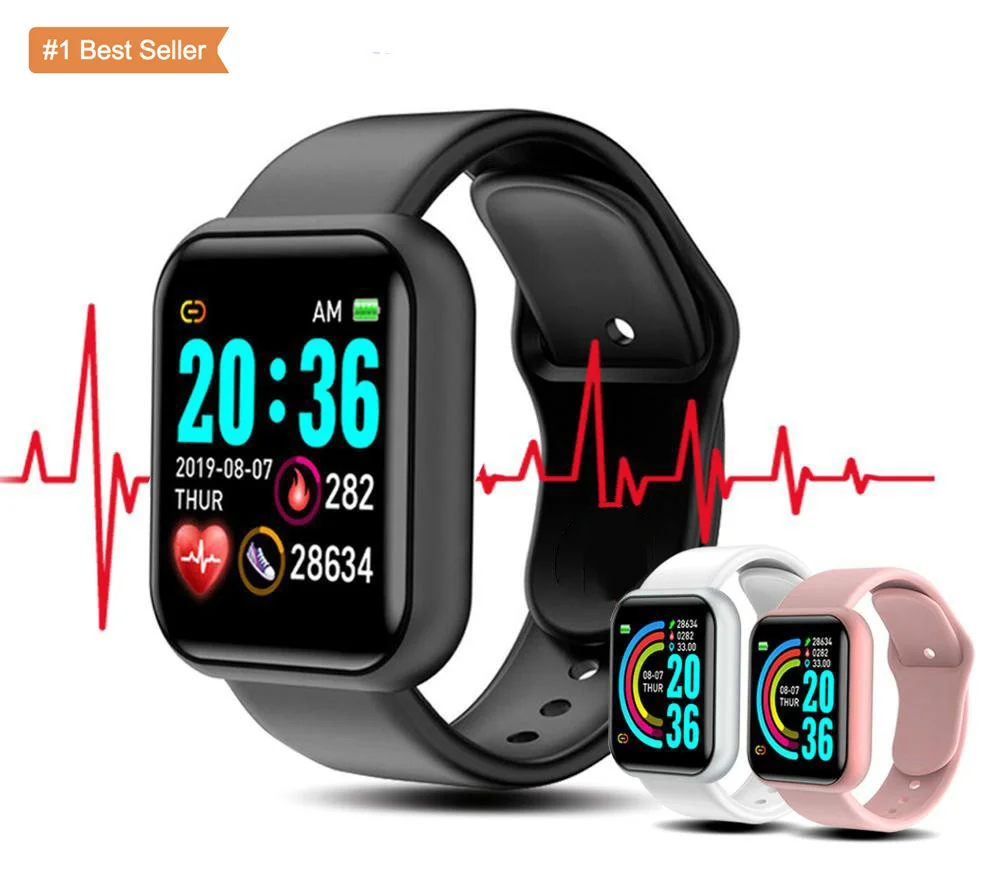 

Relogio Smartchwatch D20 Dice Blood Pressure Men Waterproof Heart Rate Fitness Sport D20 Tracker Rroller Y68 D20 Pro Smartwatch