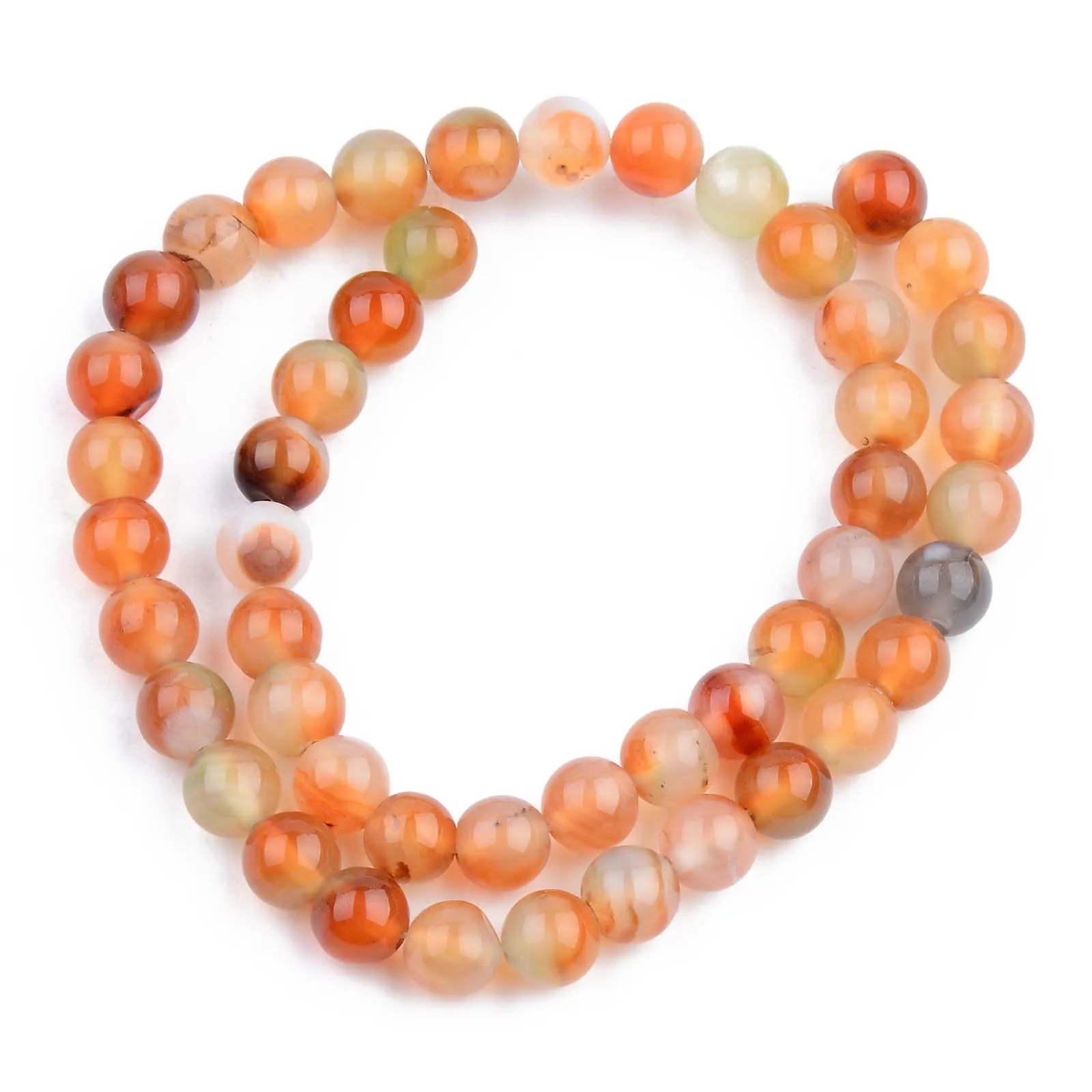 

PandaHall Dyed Round 8mm Natural Red Agate Beads