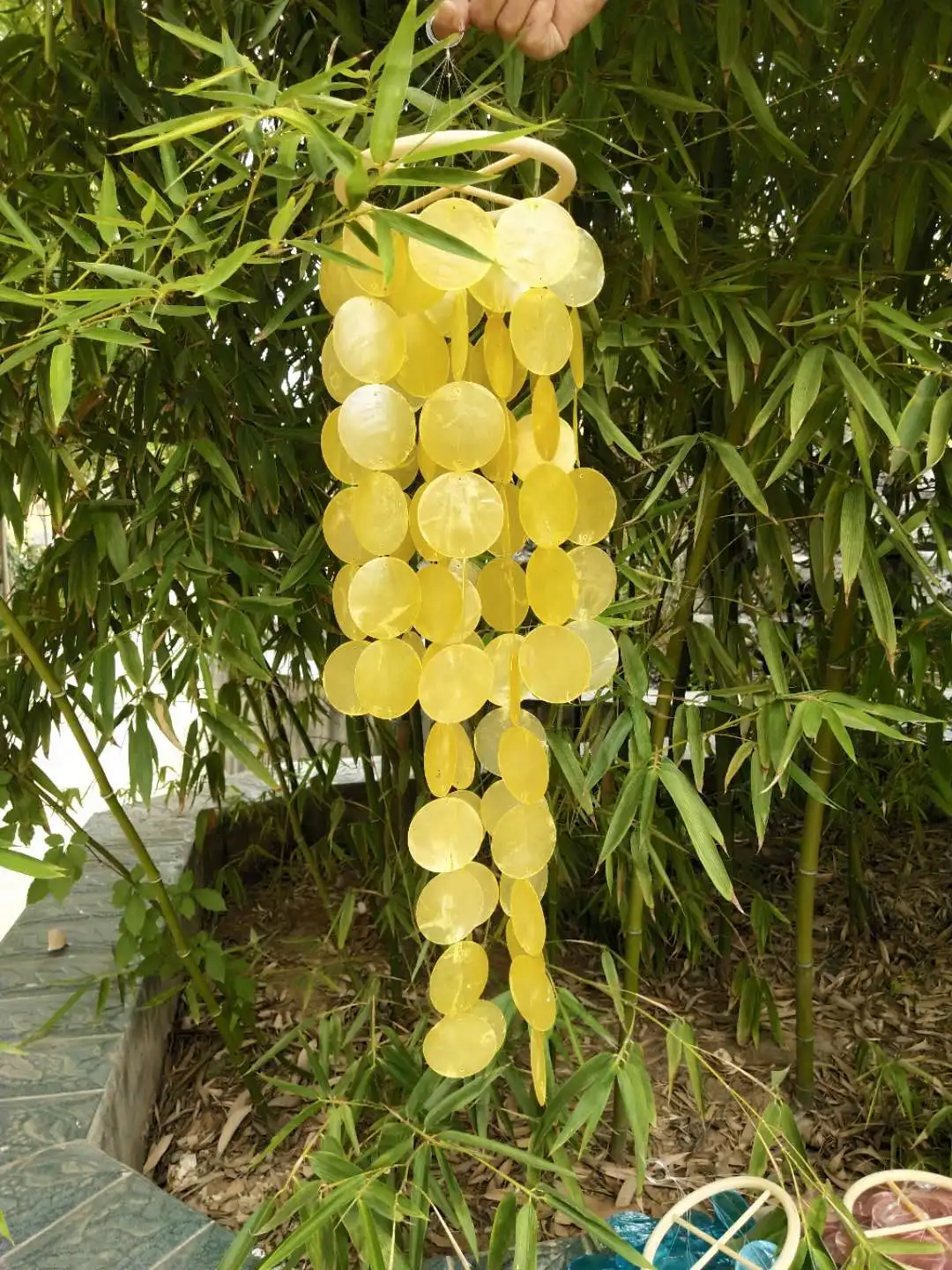 大风铃卡皮斯贝壳材料手工风铃户外装饰给妈妈的礼物 - buy large