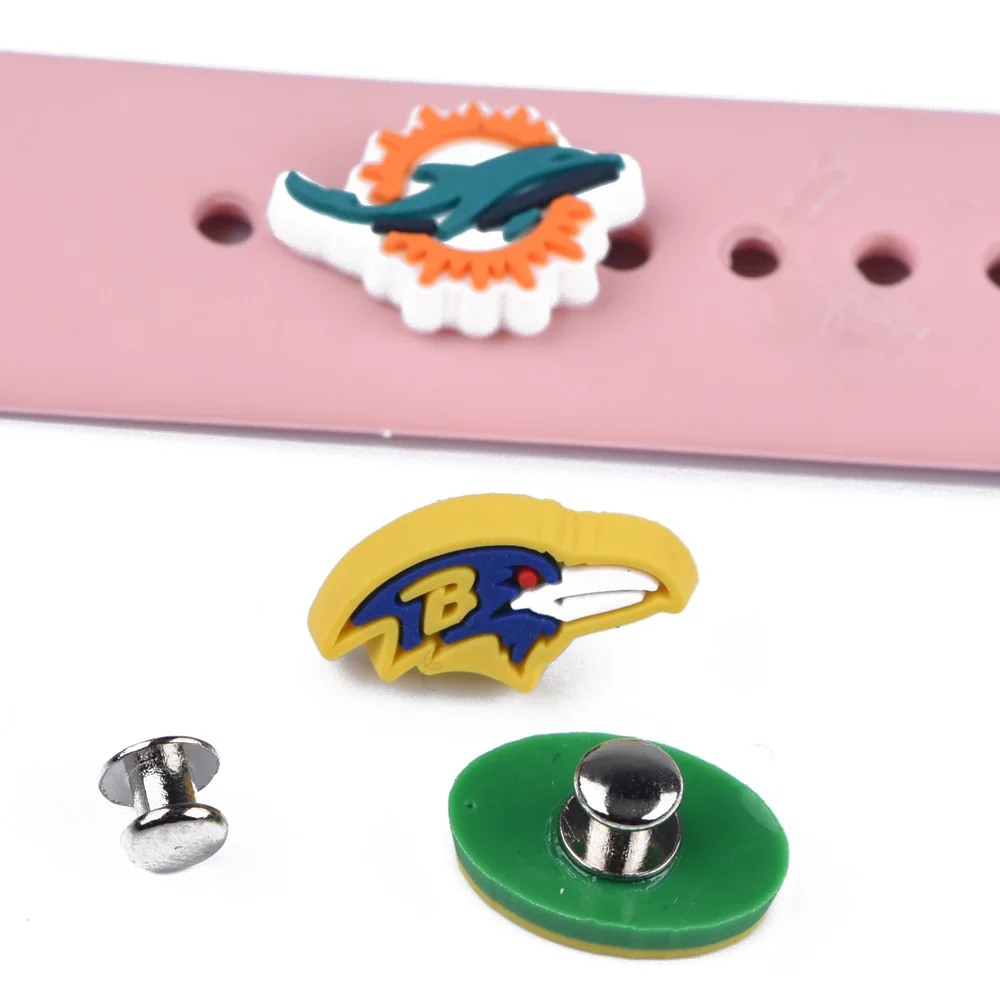 

PVC WATCH Charms For Apple Watch Band Bracelet Metal Leg Decorative Nails For watch Sport Strap Ornament Accessories, Multi-color optional or customized