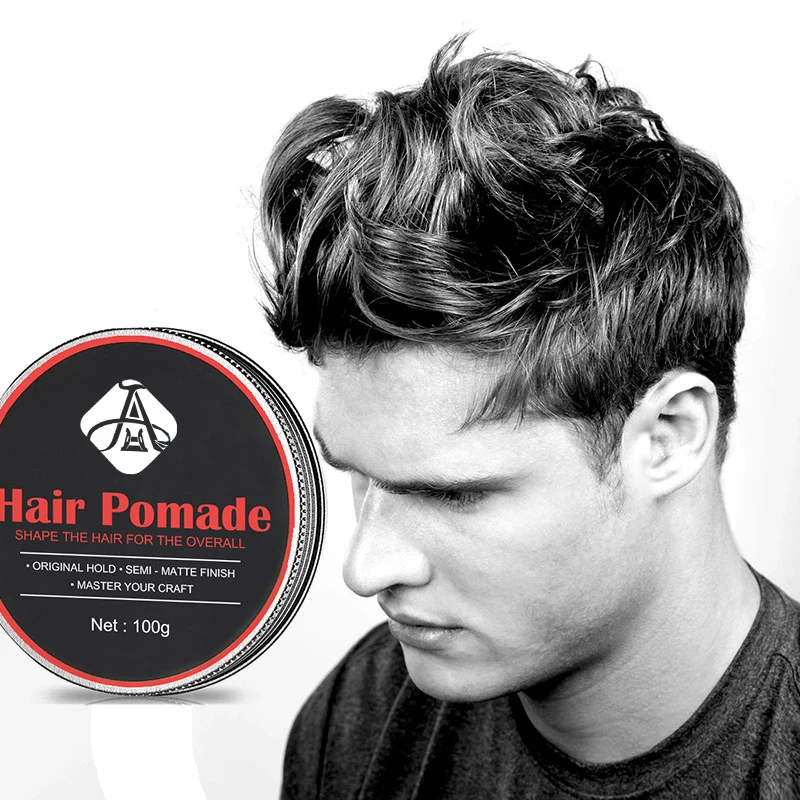 

Ah Private Label Matte Texture Strong Hold Hair Pomade for Men Styling