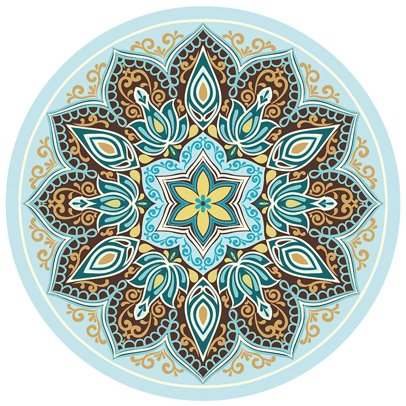 

custom logo eco friendly round yoga mat, Customized color