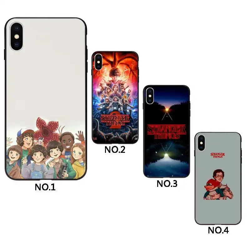 

Stranger Things cover phone case for iphone phone cover, Black