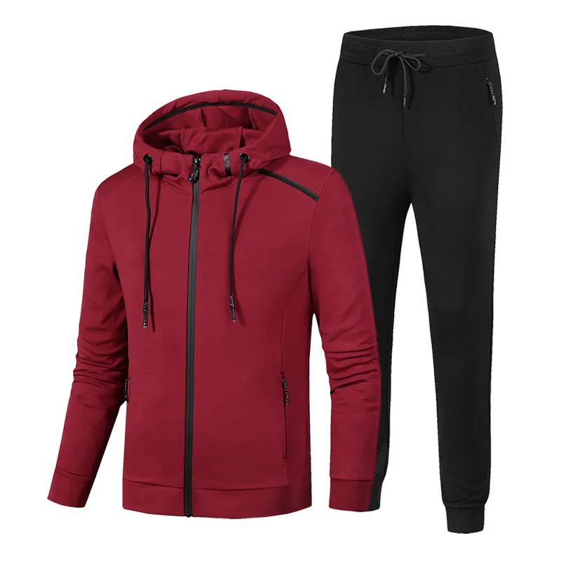 

Design Your Own Seamless Zipper Slim Fit Custom Gym Sports Mens Tracksuit, Black