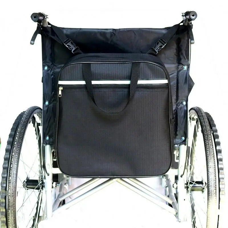 

factory direct custom multifunctional large wheelchair back storage bag ,NAYu2 wheelchair bags, Black