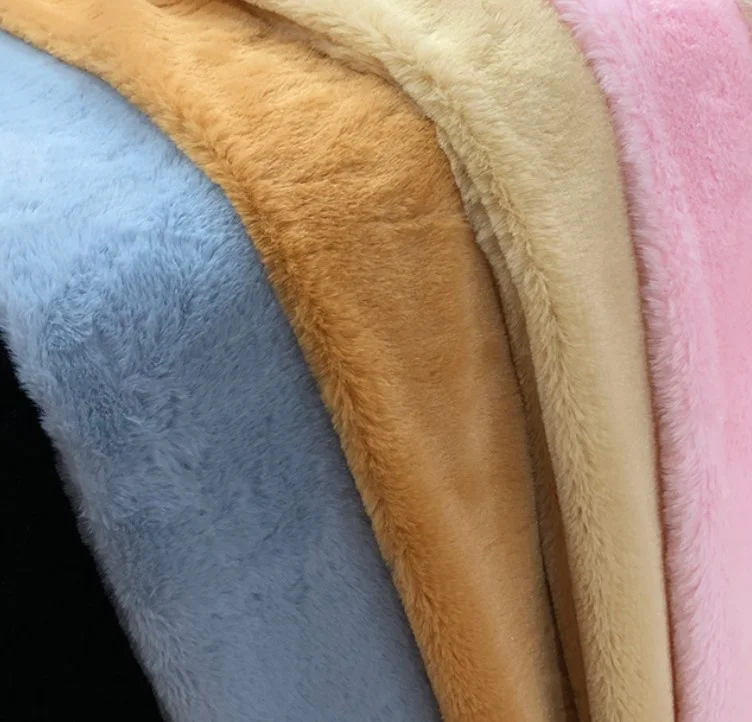 

Luxury ins garments crafts toys soft short pile multi colors faux Rabbit Fur fabric