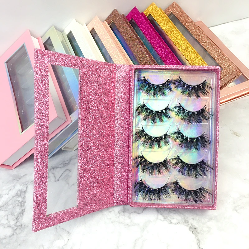 

Own brand mink eyelashes with Low Moq Private label mink eyelashes with 5in1 lash Book