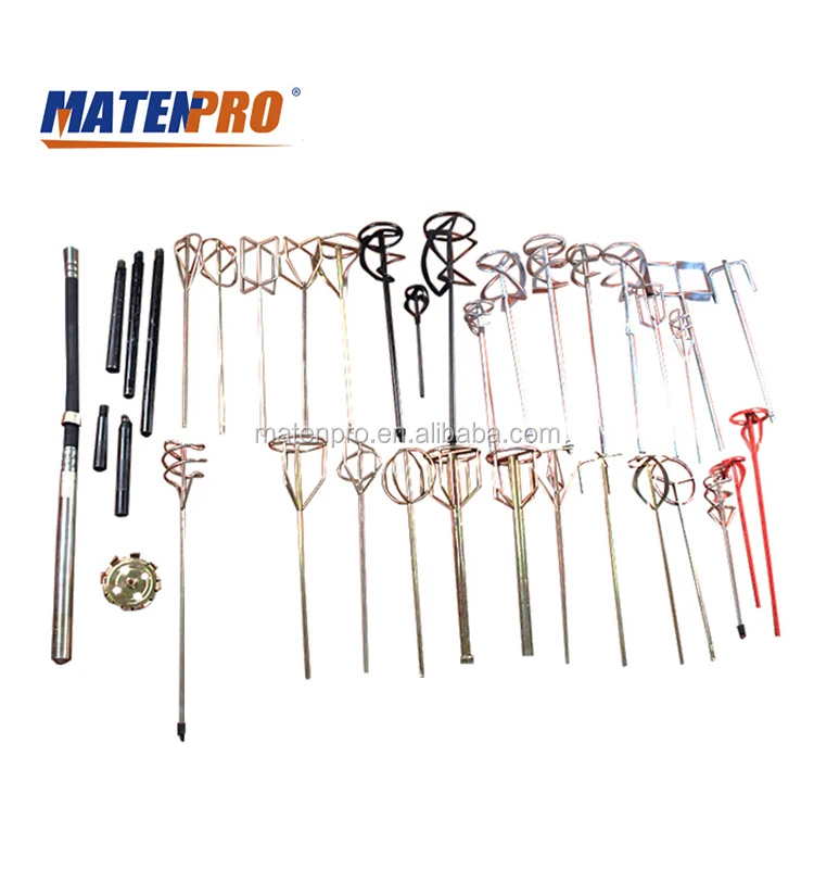 Mixing Paddle Mixer Plaster Paint Use All Standard Drills Tools And