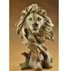 WOOD COLOR LIFE SIZE RESIN ANIMAL LION TIGER DEER WOLF HORSE EAGLE HEAD FIGURINES STATUE FOR TABLE TOP HOME DECORATION ORNAMENTS