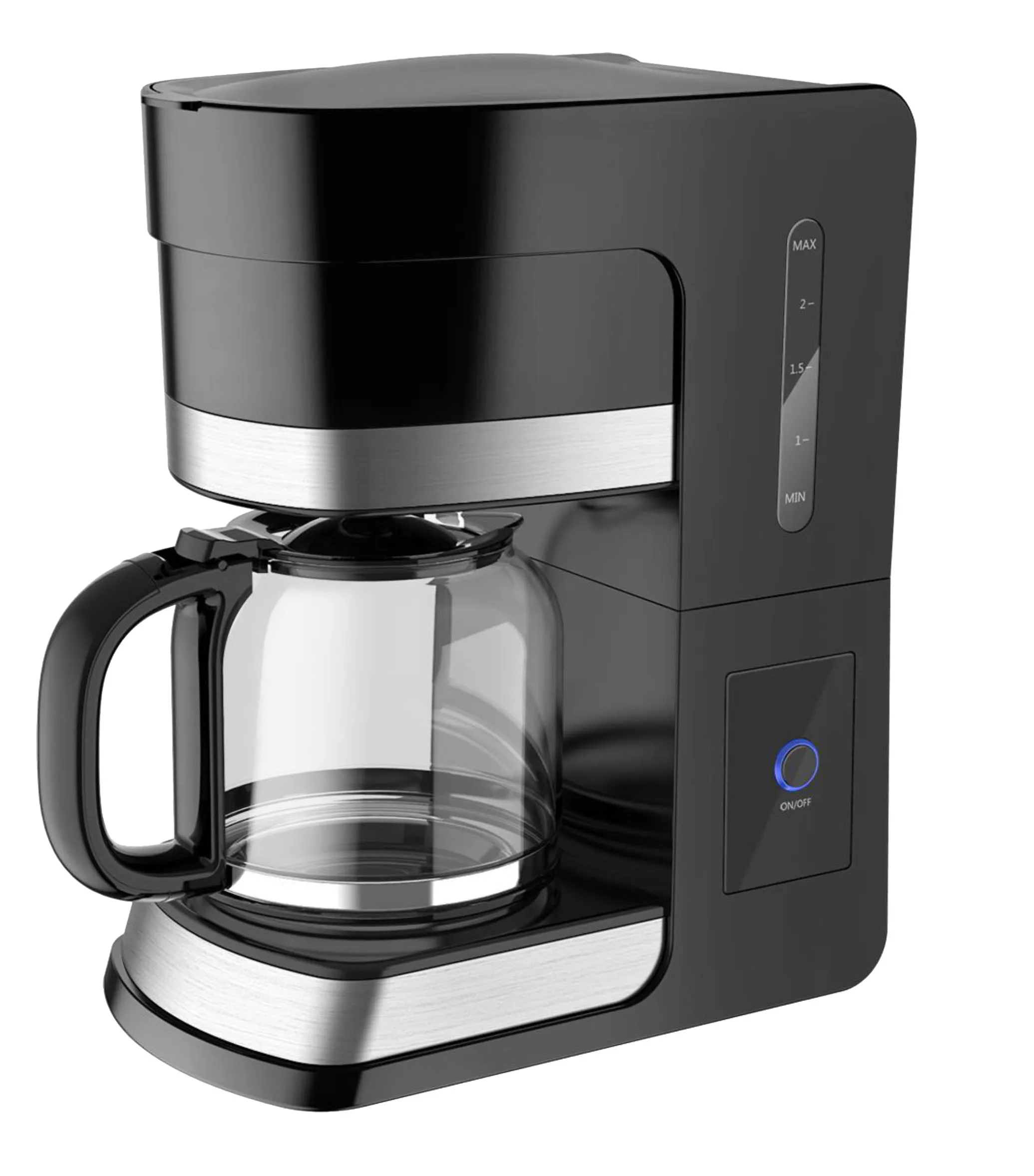 Cafeteras Professional Cafeterira Electric Black Porcelain Drip Kaffee ...