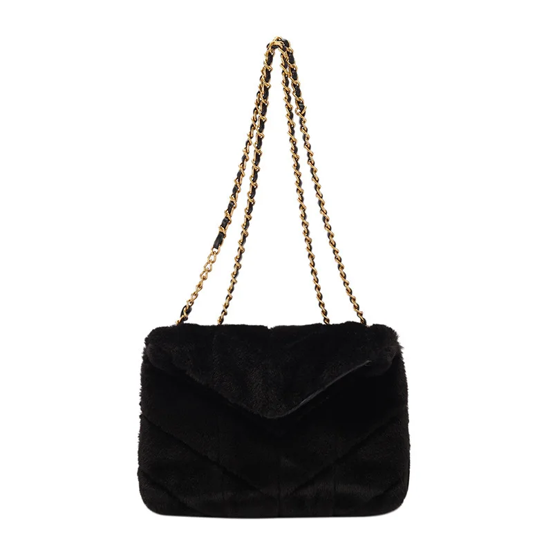 

Wholesale fur hand bags ladies shoulder handbags for women purses and handbags