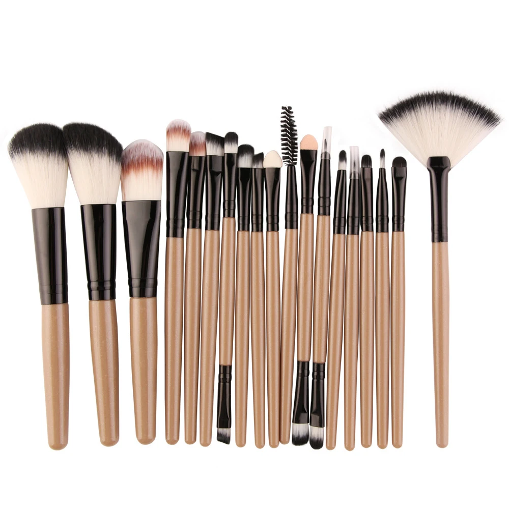 

18 PCs multicolor brush cosmetics glitter Make Up Eyeshadow Palette Set, 9 colors