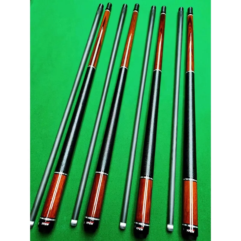 

Premium Carbon Fiber Shaft Maple Butt 12.5mm/11.5mm 1/2 Billiard Pool Cue With Extension