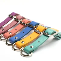 

Hot Selling Leather Dog Collar DIY High Quality Real Leather soft pet Collars