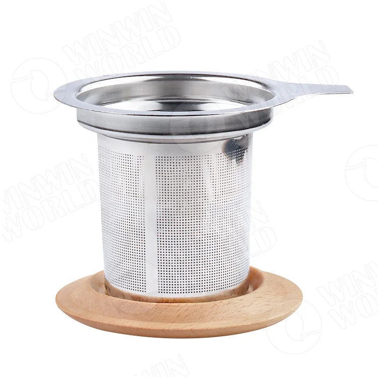 

No Plastic Hot Selling Loose Leaf Tea Infuser & Herbal Tea Steeper - Brews Tea Strainers & Steeps Single Cup of Extra Fine Tea