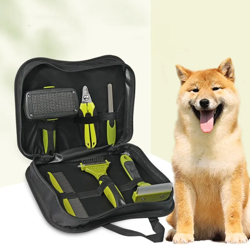 

Wholesale 6 in 1 Pet Grooming Products Set Hair Comb Professional Dog Grooming Kit