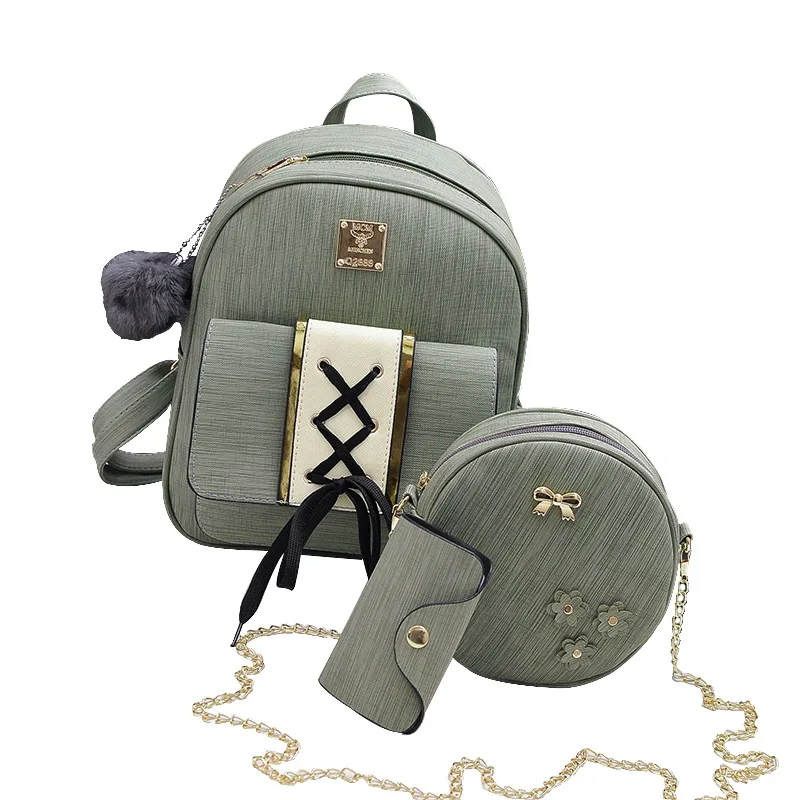 

Wholesale Ladies School Backpack Set Backpack 4 Set Backpack School Set