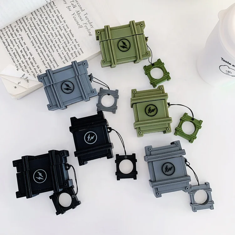 

Military Box Design High Quality shock-proof earphone Case for ipode 2&1 pro low price good quality in stock