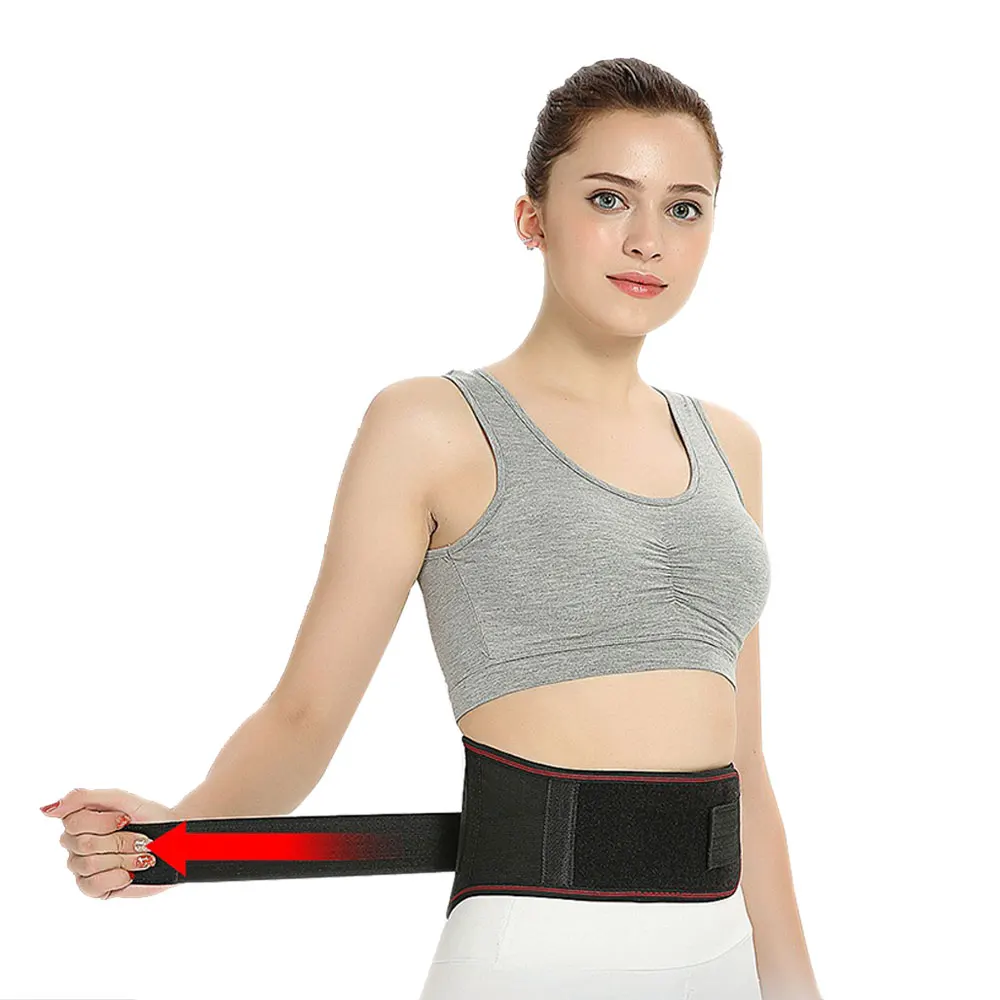 Self-heating Magnetic Therapy Waist Belt Adjustable Tourmaline Back ...