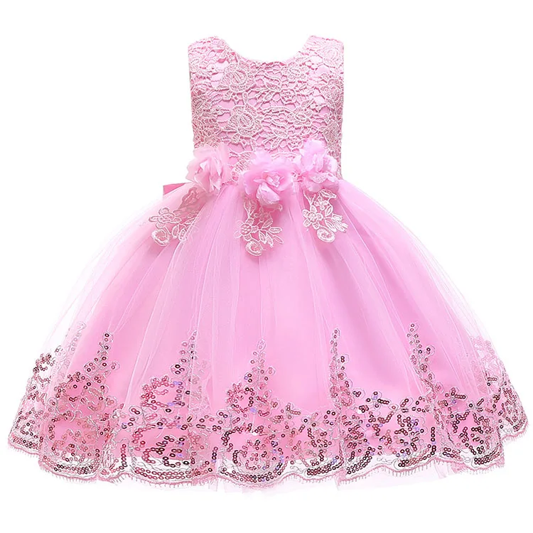 

Christmas party evening flower children ball gown baby girl dresses, 5colors