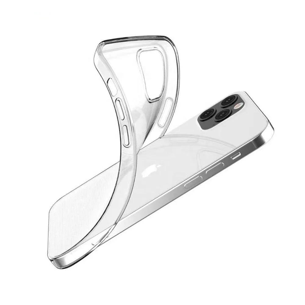 

For iPhone 12 Pro Max Phone Case 2021 High Clear TPU Crystal Coque Cover for iPhone 12 Cases