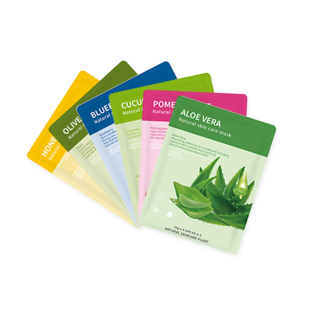 

Natural Fruits & Flower Sheet Mask Face Mask Moisturizing for All Skin Types ODM/OEM Service Private Label