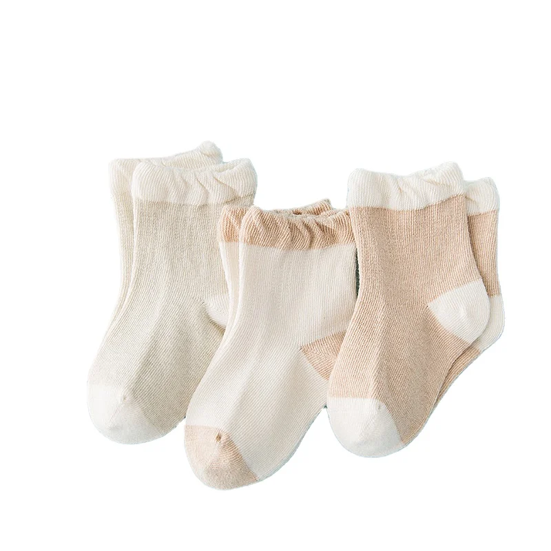 

Custom organic cotton breathable soft and comfortable newborn baby socks for 0~3 years old