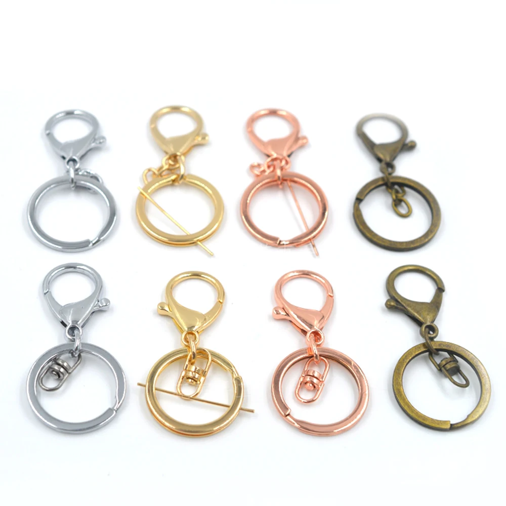 

Lobster Keychain Hook Clasp Keyrings Gold Color Key Chain JF059 Wholesale Metal Jewelry Making Clasps & Hooks Key Ring Opp Bag