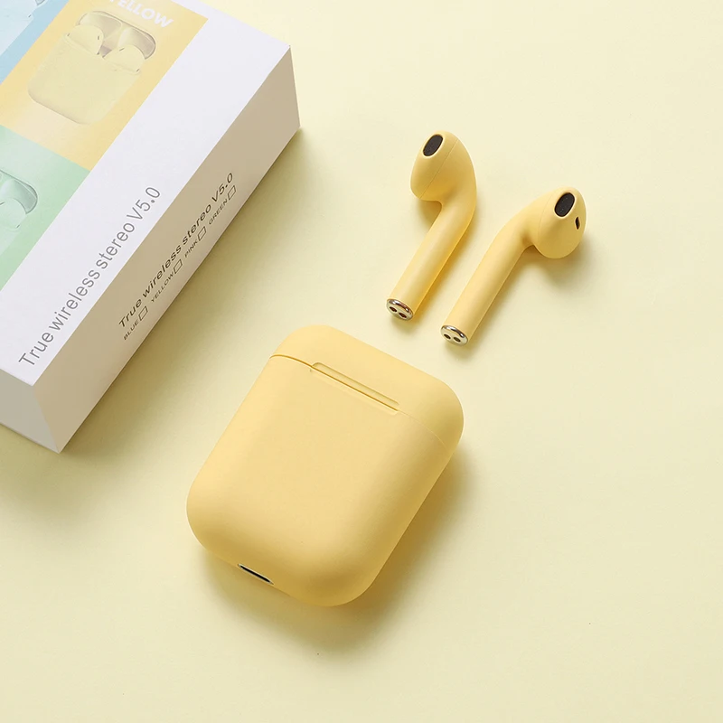 

Macaron Inpods I12 Earphone Mini Headset 5.0 High Fidelity Stereo Wireless Earbuds Headset