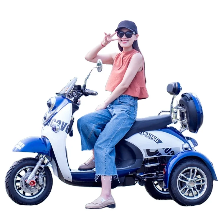 

2022 Best Selling eec electric motorcycle Three Wheel trike 60v 72v 1500W 2000w 20ah 3wheel long range electric scooter for lady, 7 colors