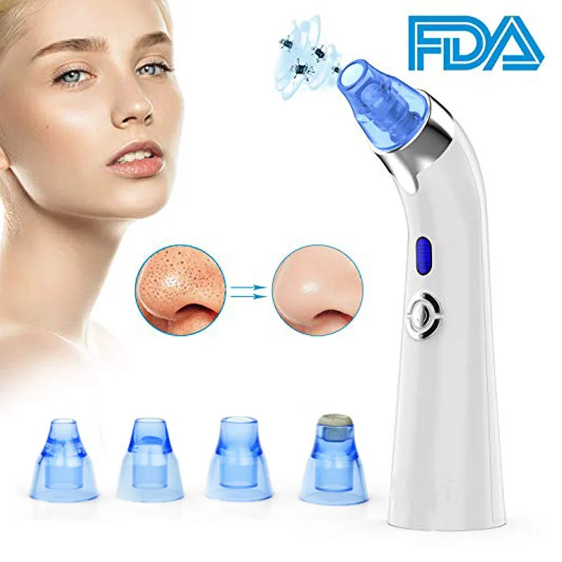 

Blackhead Remover Vacuum Pore Cleaner - 2019 Upgraded USB Rechargeable Acne Extractor Tool Machine with 5 Adjustable Suction P