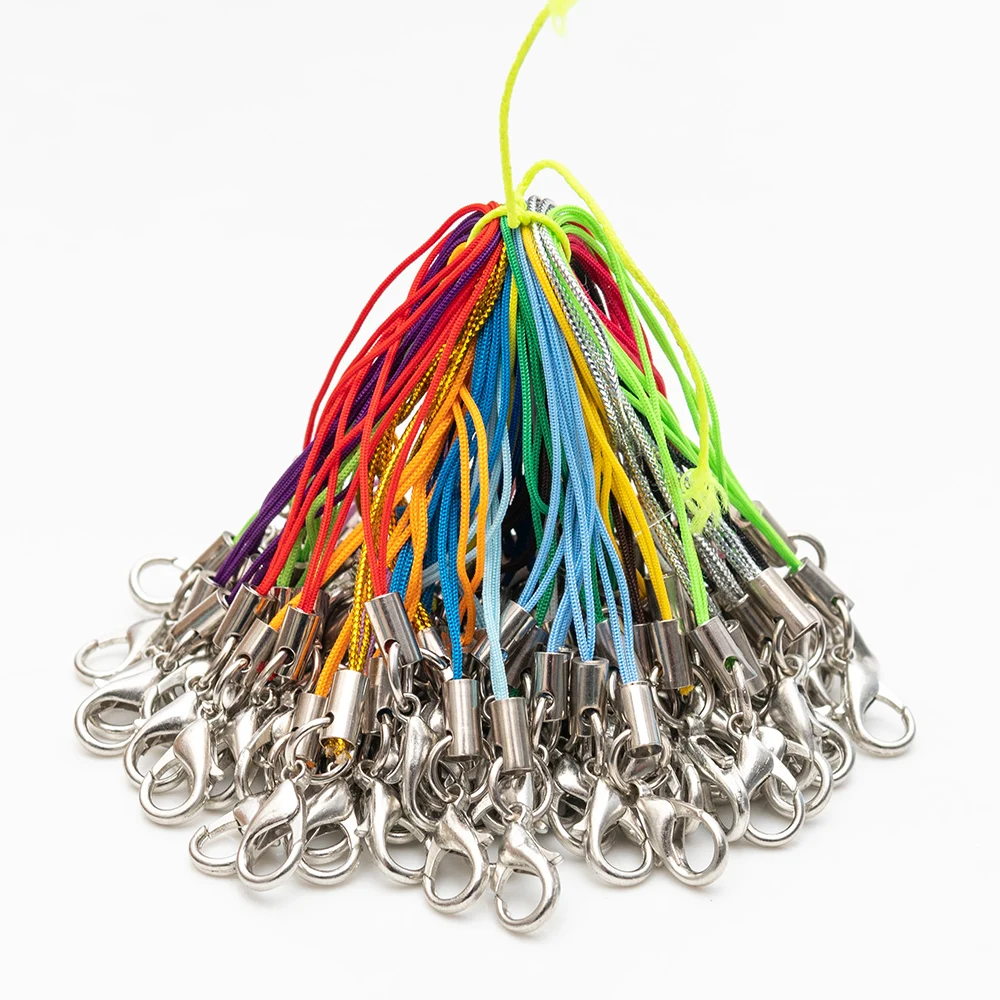 

Color flexible aluminum tube hanging single ring 303 lobster clasp