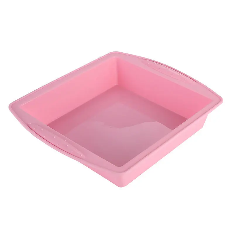 

Food Garde Non-stick Heat Resistant Bakeware Baking Cake Pan Mold Squre Bread Silicone Loaf Pan, Customized color