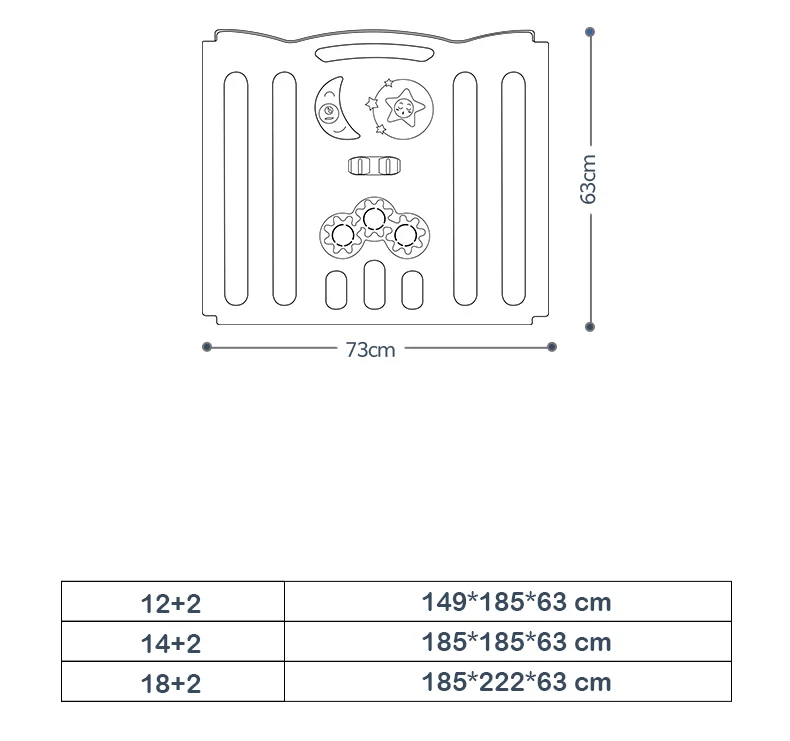 Hot Selling Custom Indoor Playyard Luxury Children Cheap Play Yard Kids Portable Foldable Fence Plastic Baby Safety Playpen factory