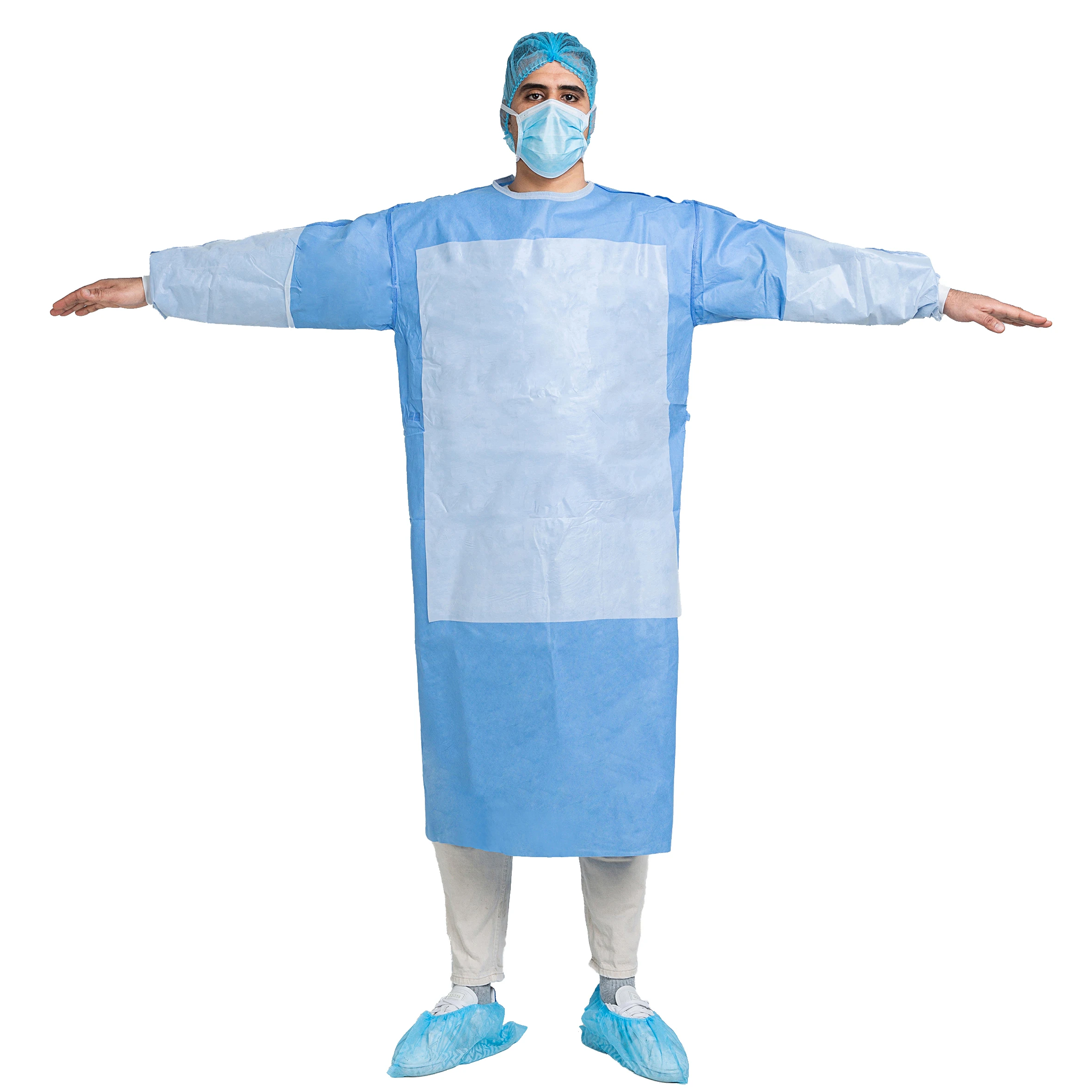 

Disposable surgical gown hospital uniform level 3/4, Blue