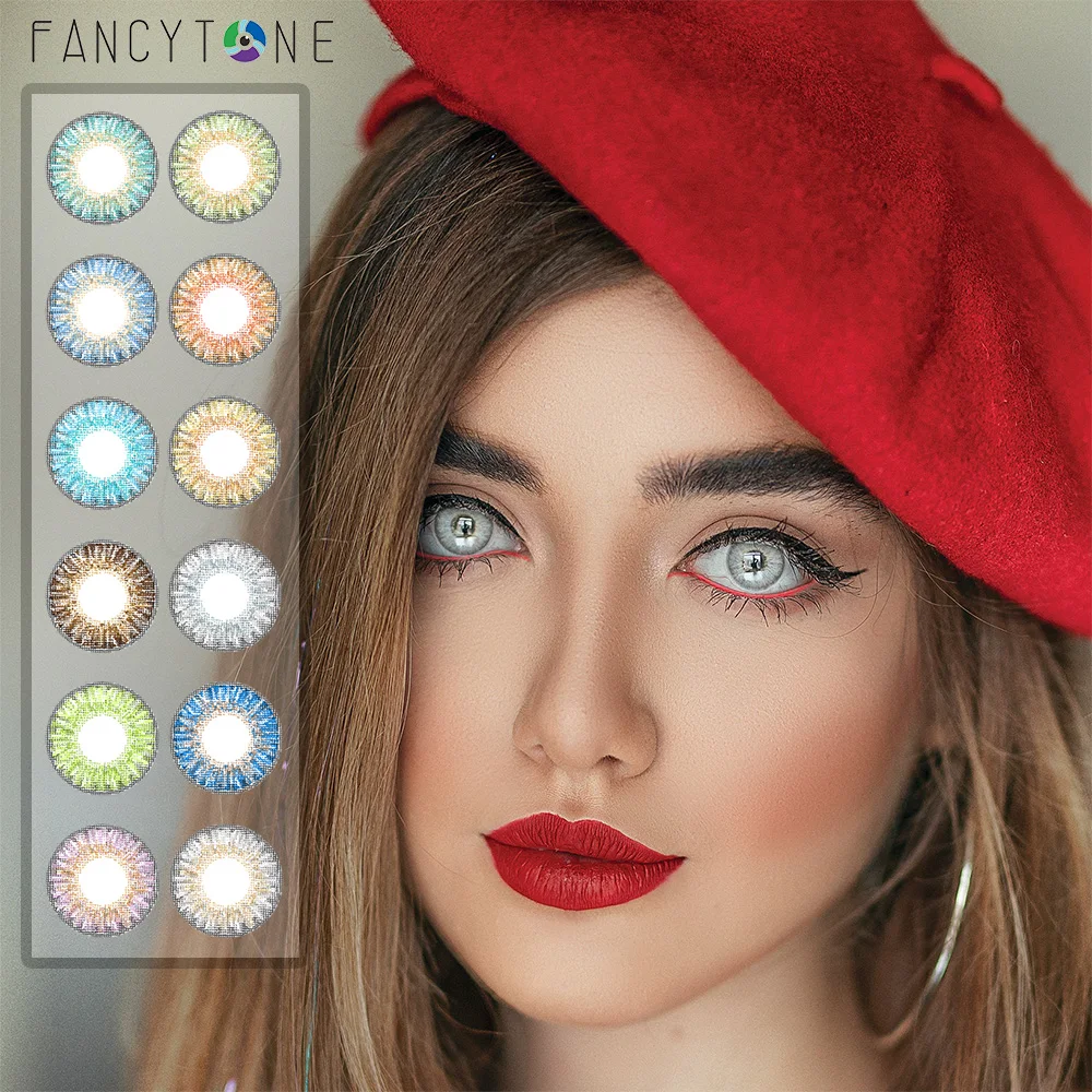 

Wholesale Fancytone 3 tone colored eye high quality contact lens soft yearly cosmetic China cheap color contact lenses