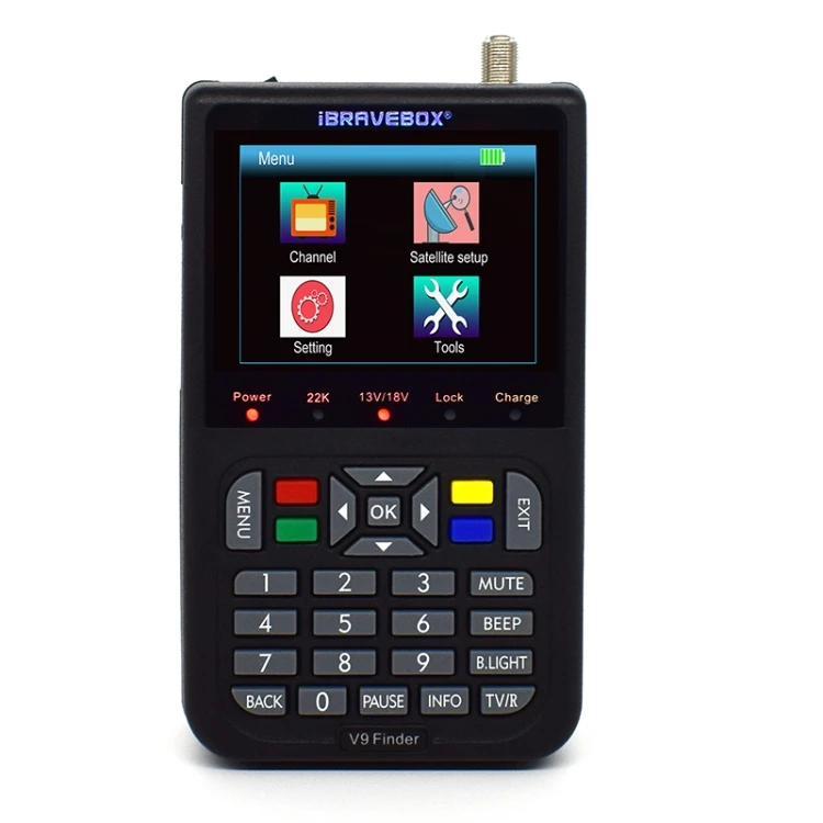 

Original iBRAVEBOX V9 Finder Digital Satellite Signal Finder Meter LCD Display Digital Satellite Meter