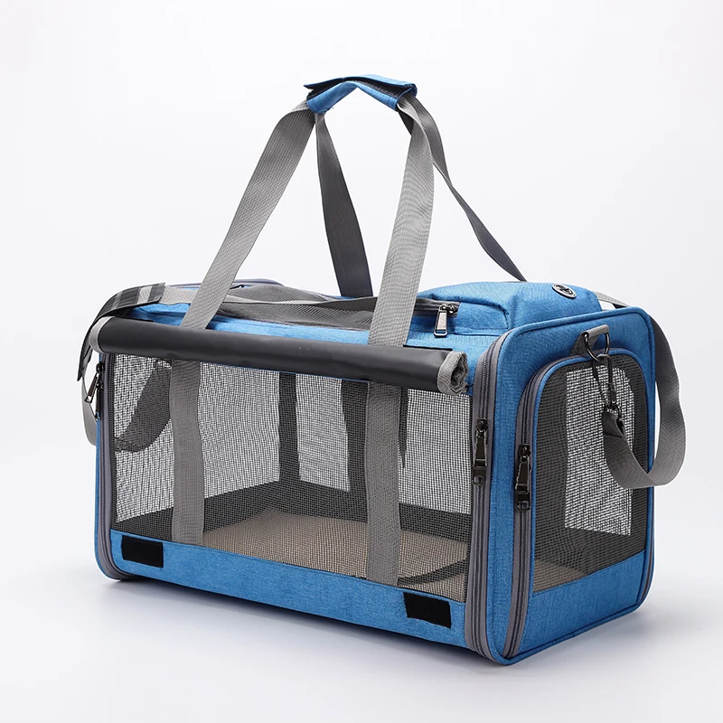 

Wholesale Fashion Soft Sided Foldable Travel Portable Airline Approved Tote Handbag Bag Carrier Cat