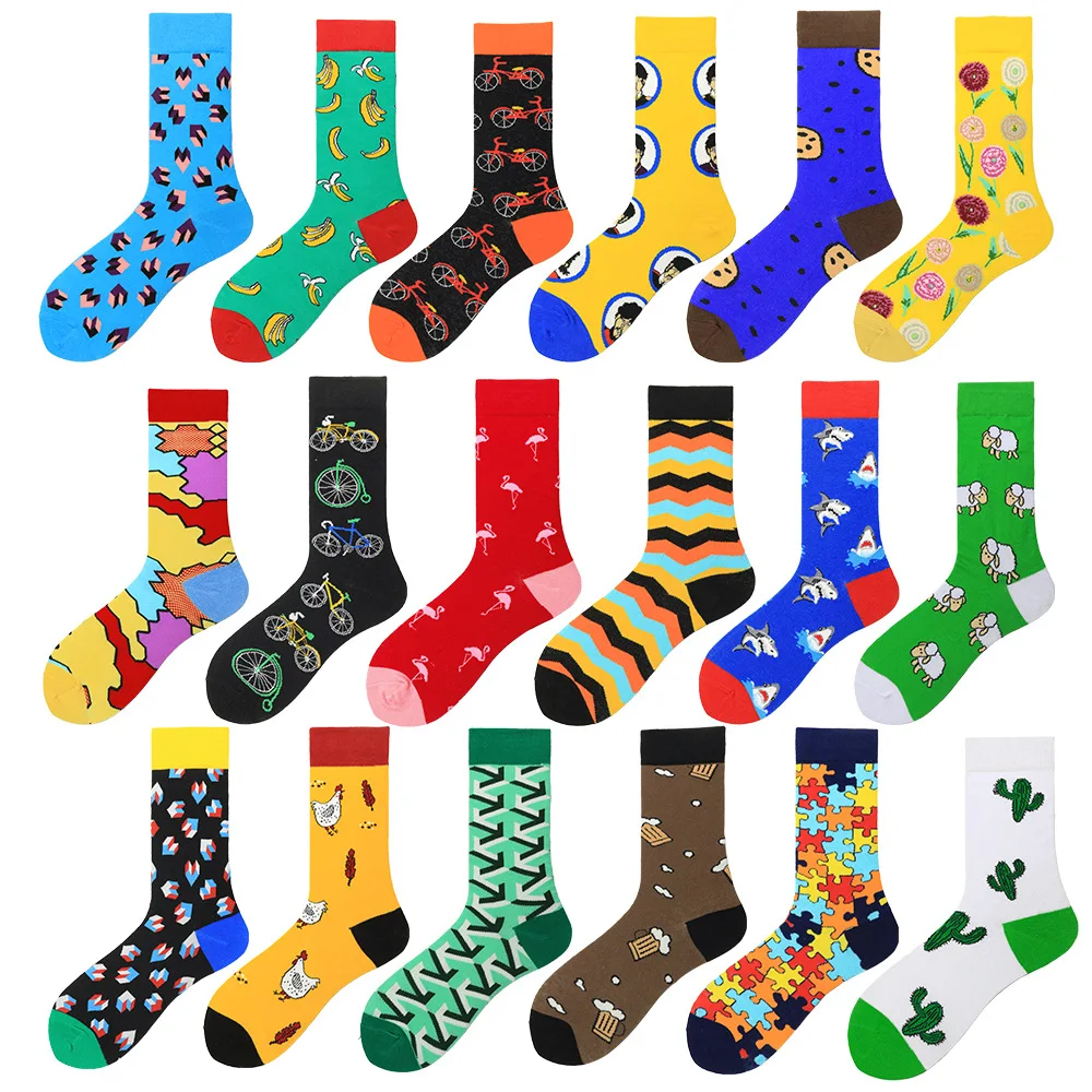 

cozy women socks men's aesthetic meias manufacturers custom dry fit fashion crew socks