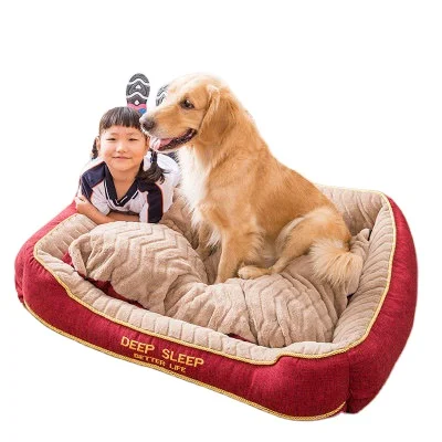 

Amazon Medium large dog kennels autumn winter warm pet mat four seasons dog bed thickened pets kennels