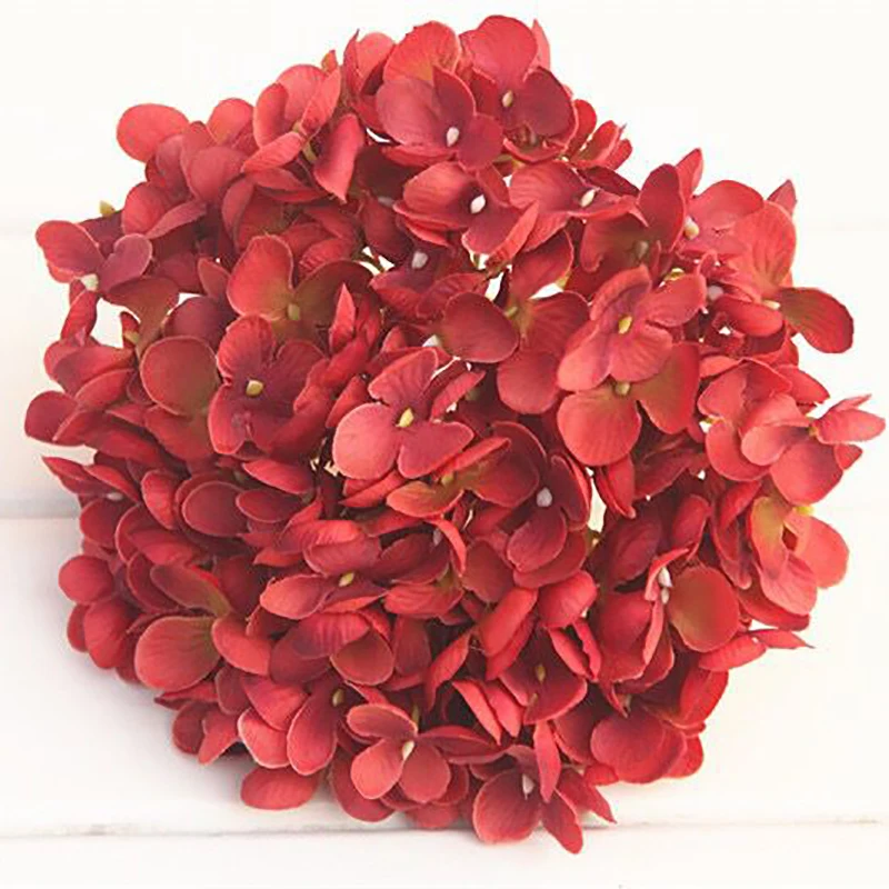 

Artificial Plastic hydrangea Christmas Flower Bridal Bouquet Wedding Decoration Home Decor Wedding Decoration, Red white green blue