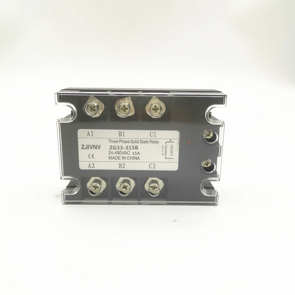 

15A Three phase solid state relay no noise SSR-15DA dc to ac Load Voltage 24-480VAC Control Voltage 3-32VDC ZG33-315B